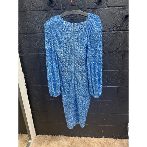 Bronx And Banco Elizabeth Midi Dress in Ice Blue - Picture 6 of 6